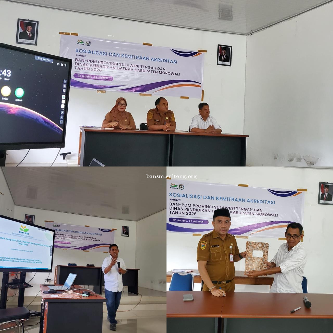 SOSIALISASI DAN KEMITRAAN AKREDITASI DENGAN DINAS PENDIDIKAN DAERAH KAB. MOROWALI